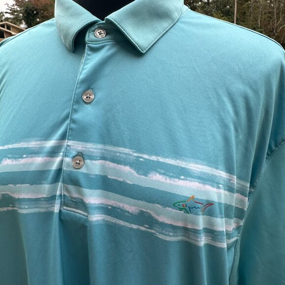 New Men's 2XL Greg Norman Performance Play Dry Blue Golf Polo Shirt - Picture 1 of 14